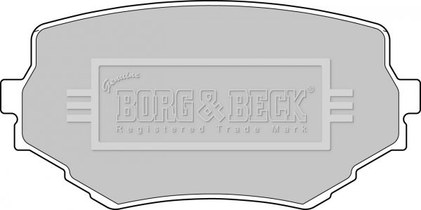 BORG & BECK Комплект тормозных колодок, дисковый тормоз BBP1597
